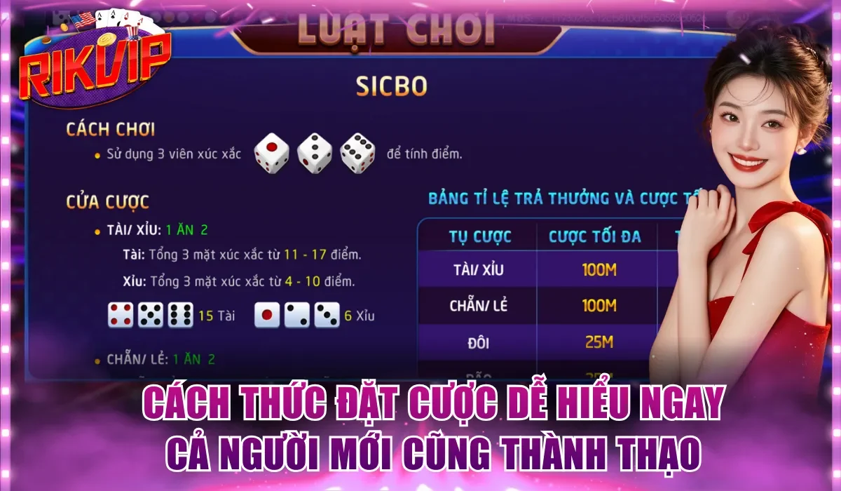 Cách thức đặt cược dễ hiểu ngay cả người mới cũng thành thạo
